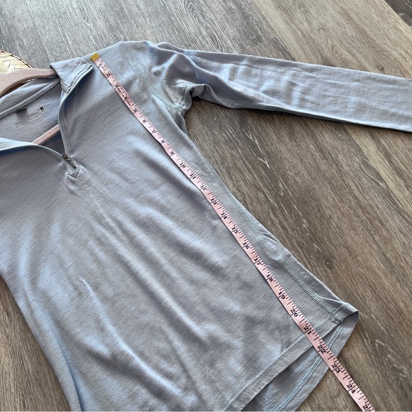 Smartwool blue quarter zip pullover 100% merino wool - Picture 4 of 7